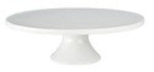 Platter - Raised Pedestal 12" Round - White China
