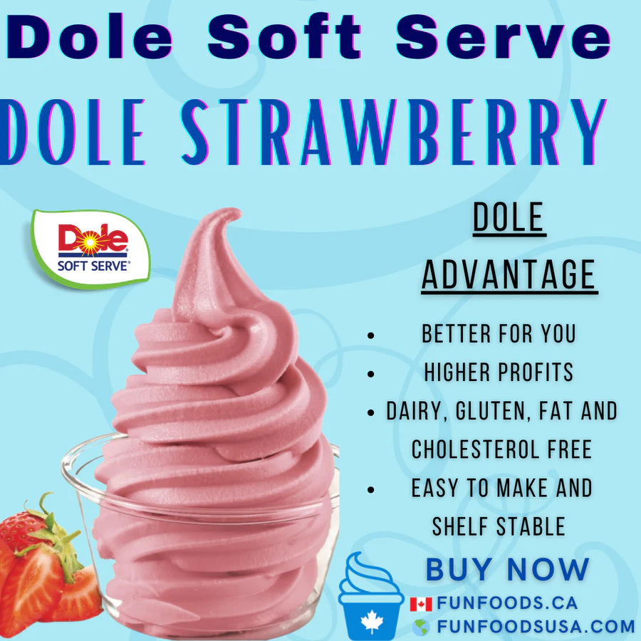 Soft Serve Ice Cream Mix Strawberry Bag – Perfect Party