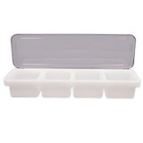 Condiment Tray w/Lid - 4 Sec.