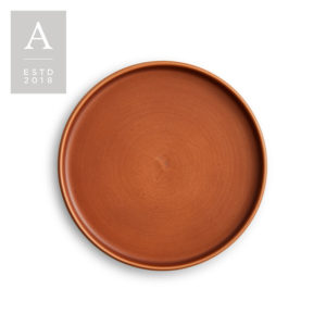 Austere Stoneware - 8" Plate - Terra Cotta