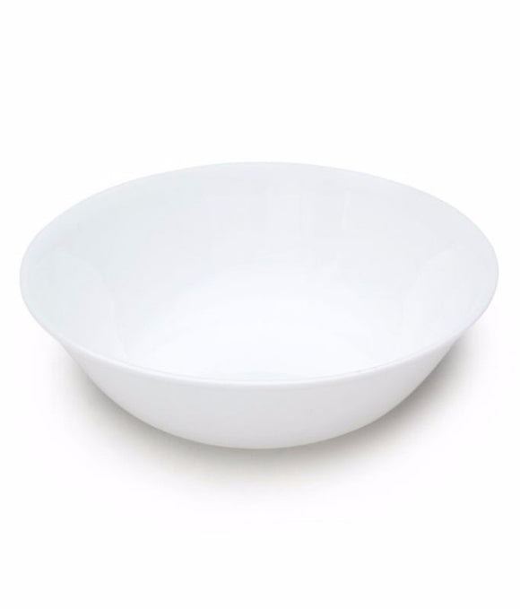 White Round Serving Bowl 9