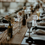 Water Goblet - Pressed Glass 12 oz - Black