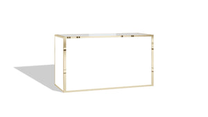 Avenue Bar - Gold w/White Acrylic Inserts - 72" x 30" x 40"