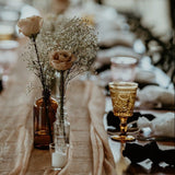 Water Goblet - Pressed Glass 12 oz. - Amber