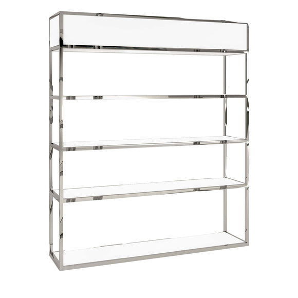 Essex Bar Back - Stainless Steel w/White Acrylic Inserts - 72