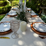 Water Goblet - Pressed Glass 12 oz - Prism Smoke