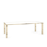 Metropolitan Table - Gold w/White Acrylic Top - 42" x 96"