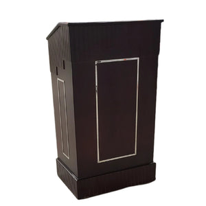 Podium - Floor - Manchurian Ash Finish with Titanium Gold Accents