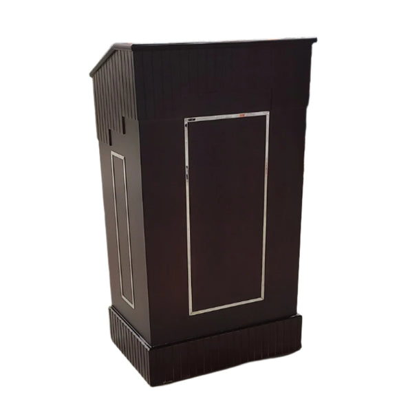Podium - Floor - Manchurian Ash Finish with Titanium Gold Accents