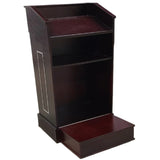 Podium - Floor - Manchurian Ash Finish with Titanium Gold Accents