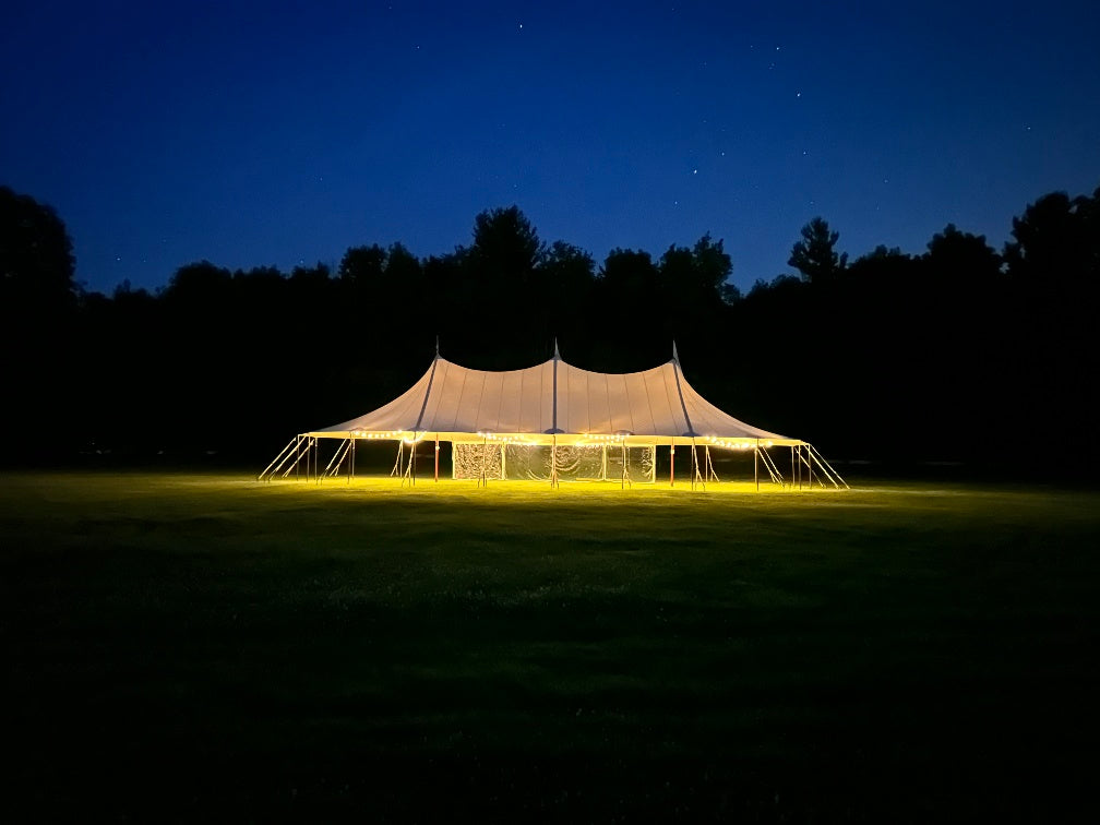 sailcloth tent 44' x 63' Sailcloth Tent – Perfect Party Event Rentals