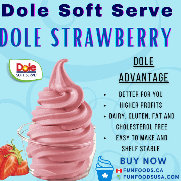 Soft Serve Ice Cream Mix - Strawberry 4.4 lb. Bag