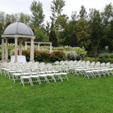 Folding Chair - Fanback White