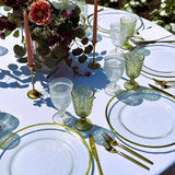 Water Goblet - Pressed Glass 9 oz. - Green