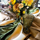 Water Goblet - Pressed Glass 9 oz. - Green