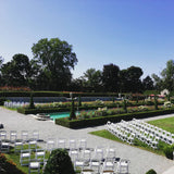 Folding Chair - Formal White w/White Seat