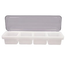 Condiment Tray w/Lid - 4 Sec.