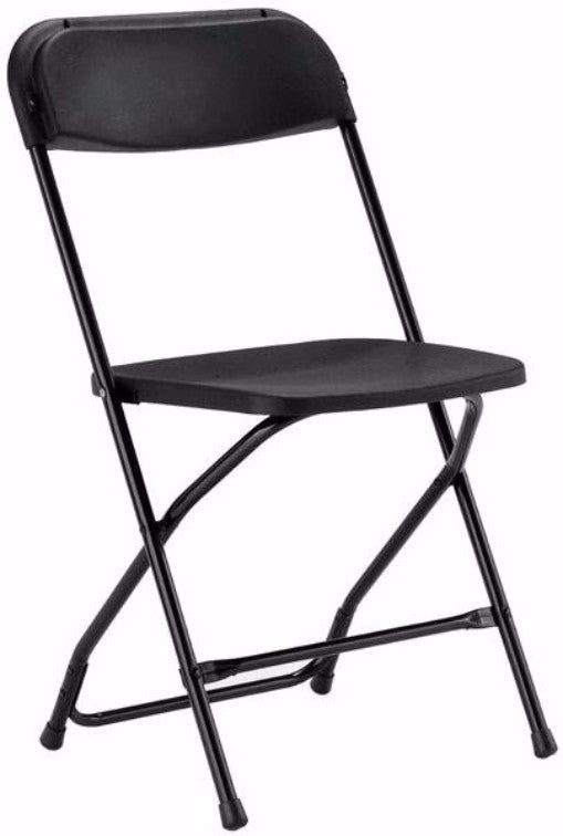 Black Plastic Folding Chair - Perfect Party Place