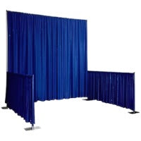 Booth Drape - 8 Ft. High - Royal Blue - per linear foot