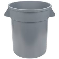 Garbage Bin - w/Bag - Grey