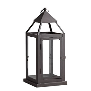 Metal Lantern -15" High - Black