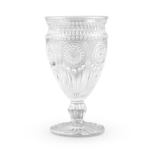 Water Goblet - Pressed Glass 12 oz - Clear