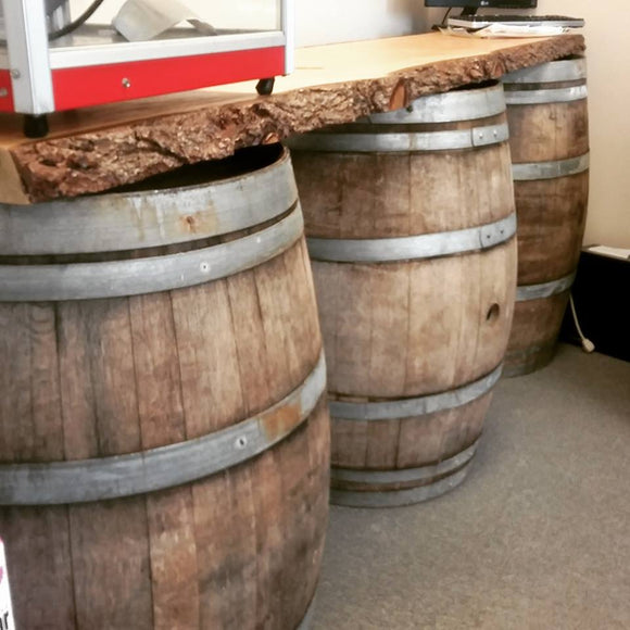 LiveEdge/Wine Barrel Bar - 8'