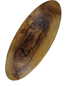 Board - Oval 10.5" x 25.5" - Melamine Rustic Wood