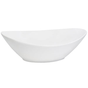 White Oval Serving Bowl 6" x 4" x 3"