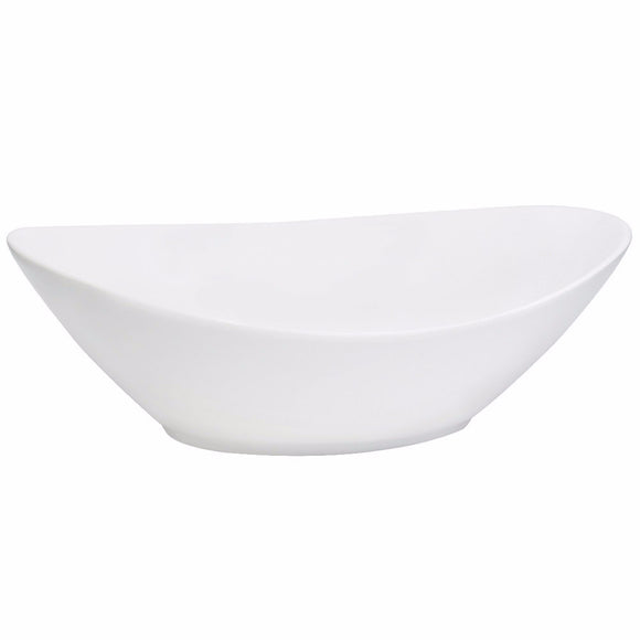White Oval Serving Bowl 10.5