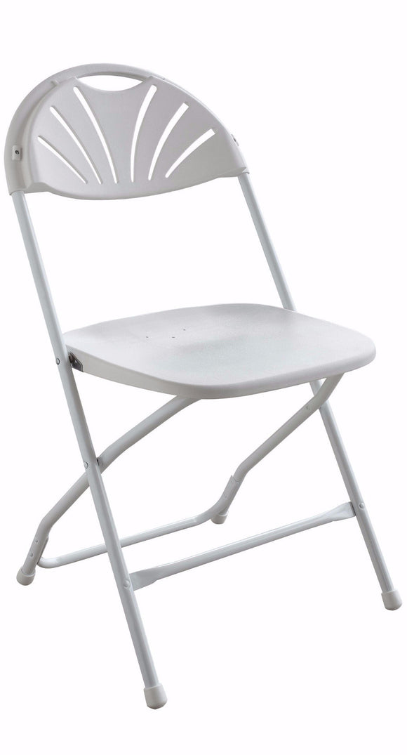 White Fanback Chair