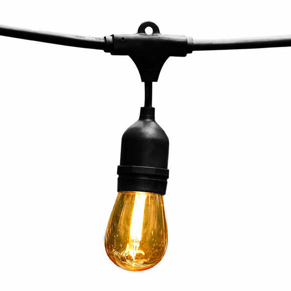 Lighting - Edison Lights 48' - Black Strand